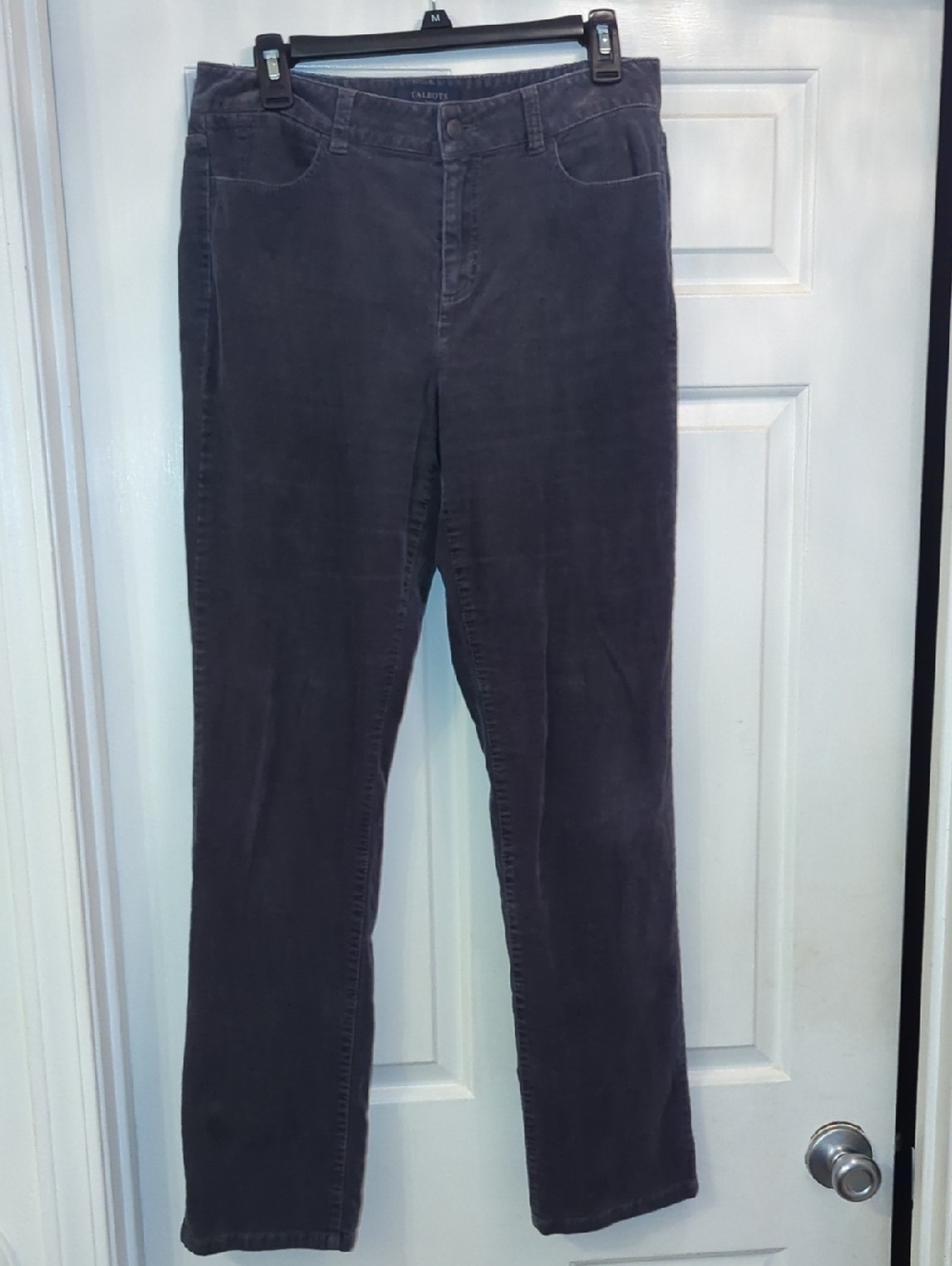 Talbots Straight Leg Pants in Dark Gray